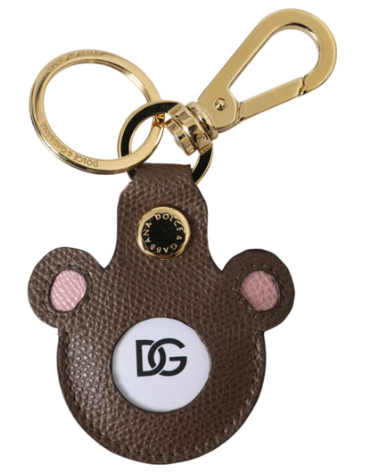 Dolce & Gabbana Multicolor Dauphine Calfskin DG Logo Keyring Keychain