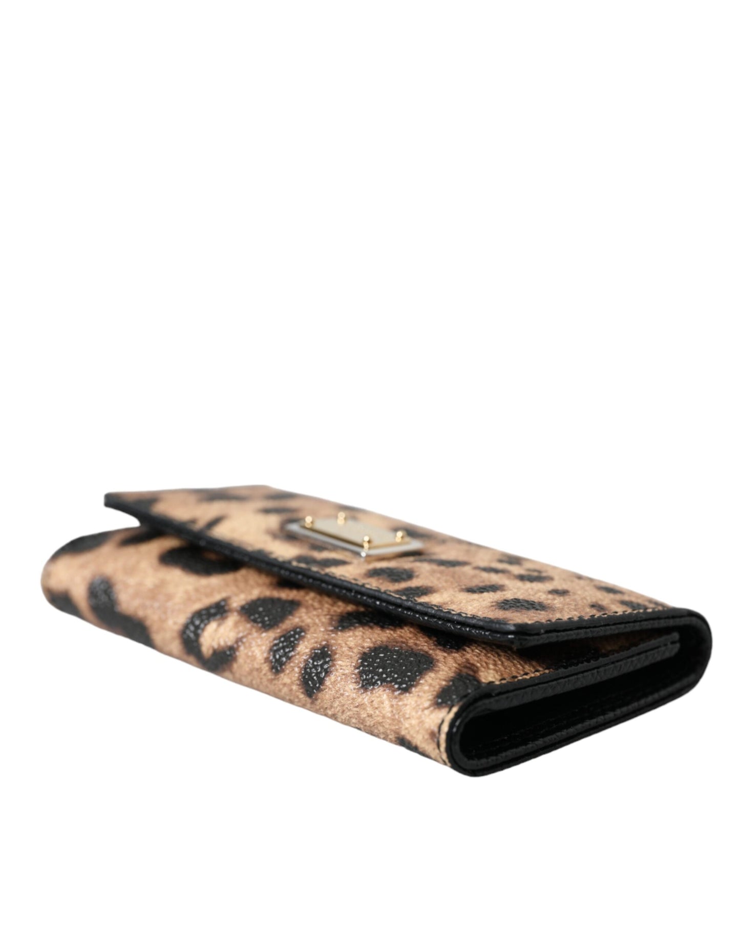 Dolce & Gabbana Brown Leopard PVC Pouch Key Holder Case Keyring