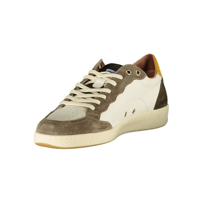 Blauer White Polyester Sneaker