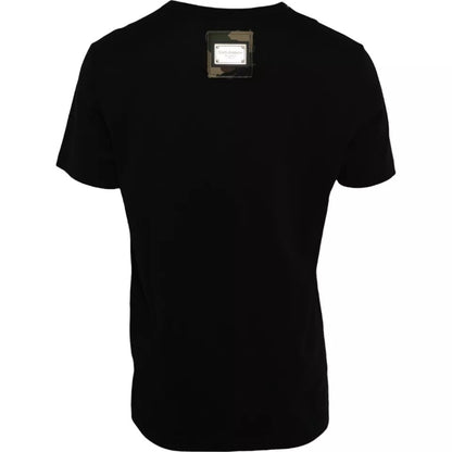 Dolce & Gabbana Black Camouflage Cotton Short Sleeve T-shirt