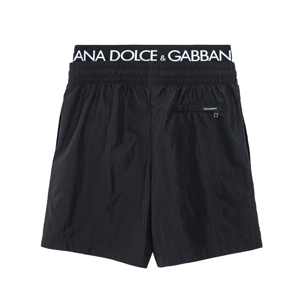 Dolce & Gabbana Black Polyester Swimwear