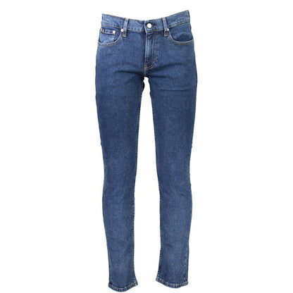 Calvin Klein Blue Cotton Jeans & Pant