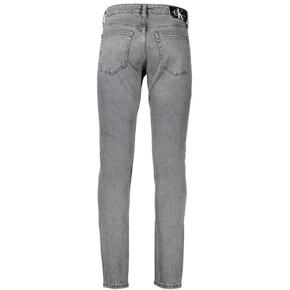 Calvin Klein Gray Cotton Jeans & Pant