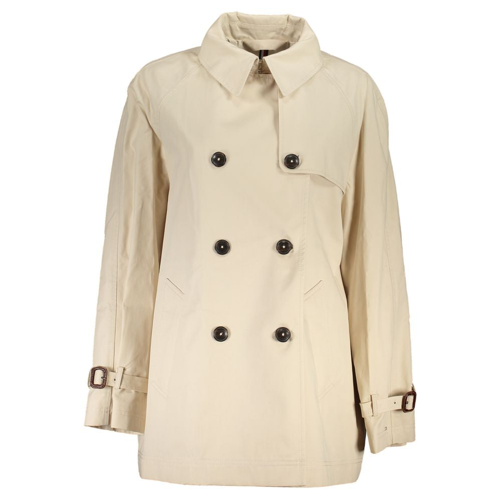 Tommy Hilfiger Beige Cotton Jackets & Coat