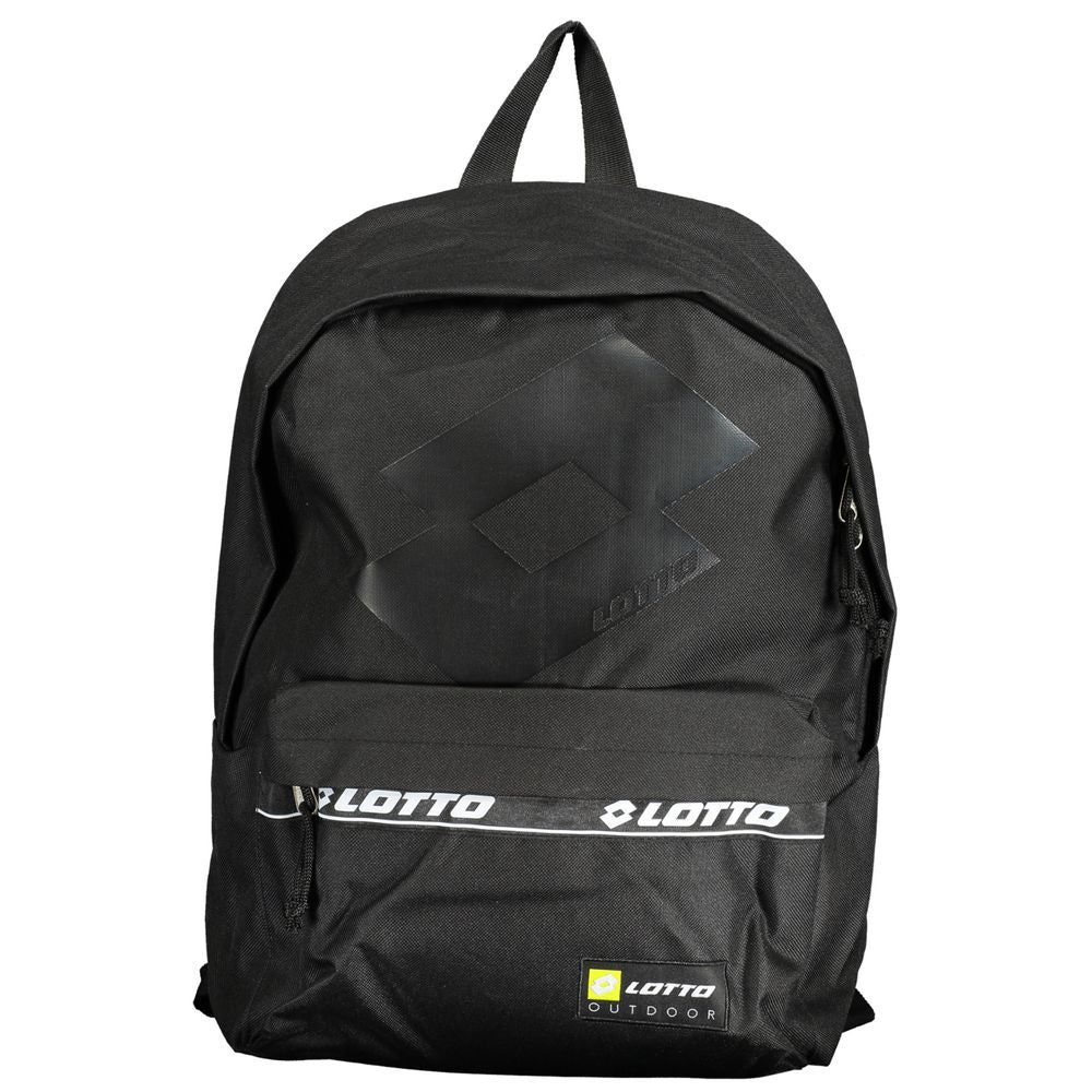 Lotto Black Polyester Backpack