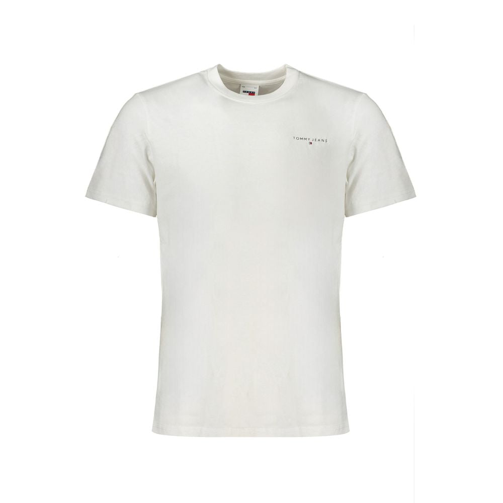 Tommy Hilfiger White Cotton Men T-Shirt