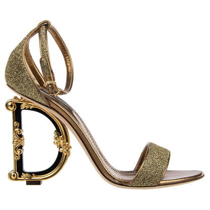 Dolce & Gabbana Yellow Leather Di Lambskin Sandal