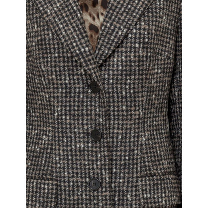 Dolce & Gabbana Brown Wool Jackets & Coat