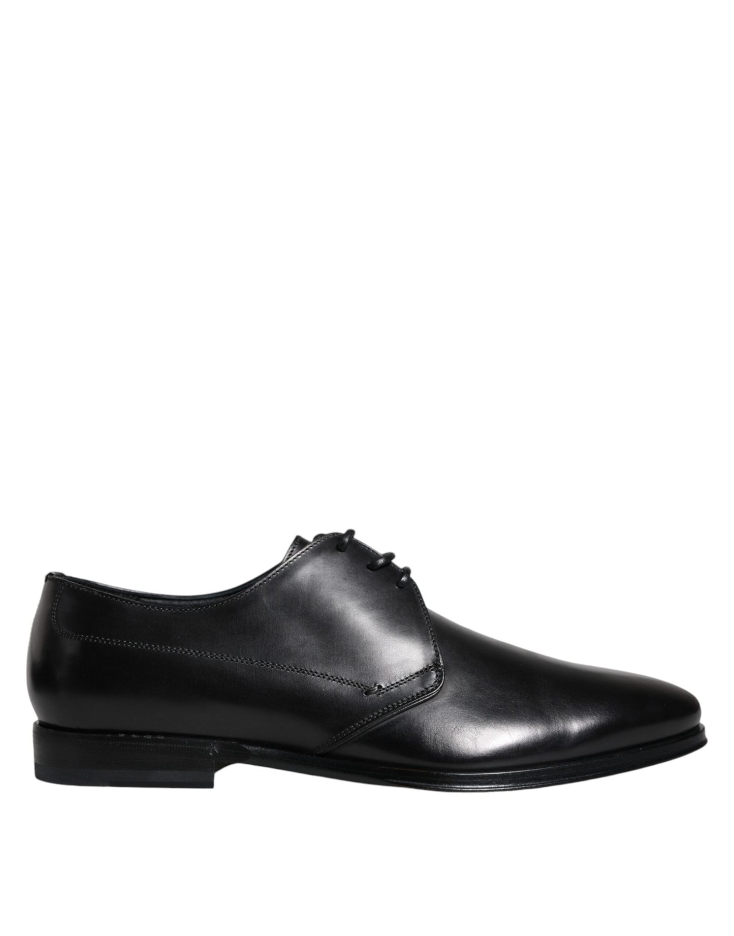 Dolce & Gabbana Black Leather Derby Formal Dress Shoes