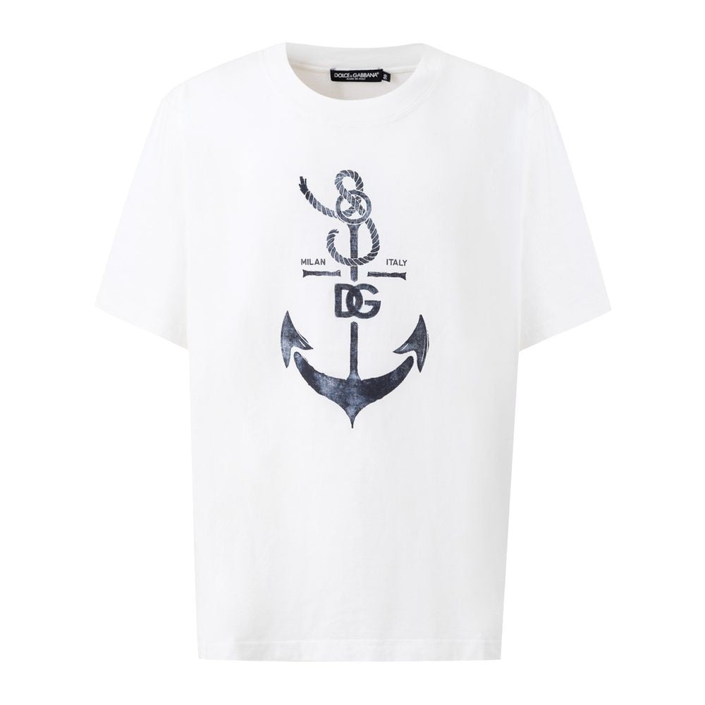 Dolce & Gabbana White Cotton T-Shirt