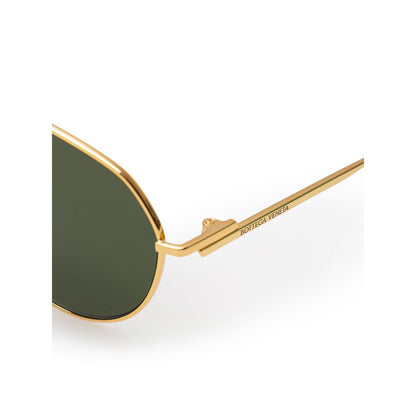 Bottega Veneta Gold Metal Sunglasses