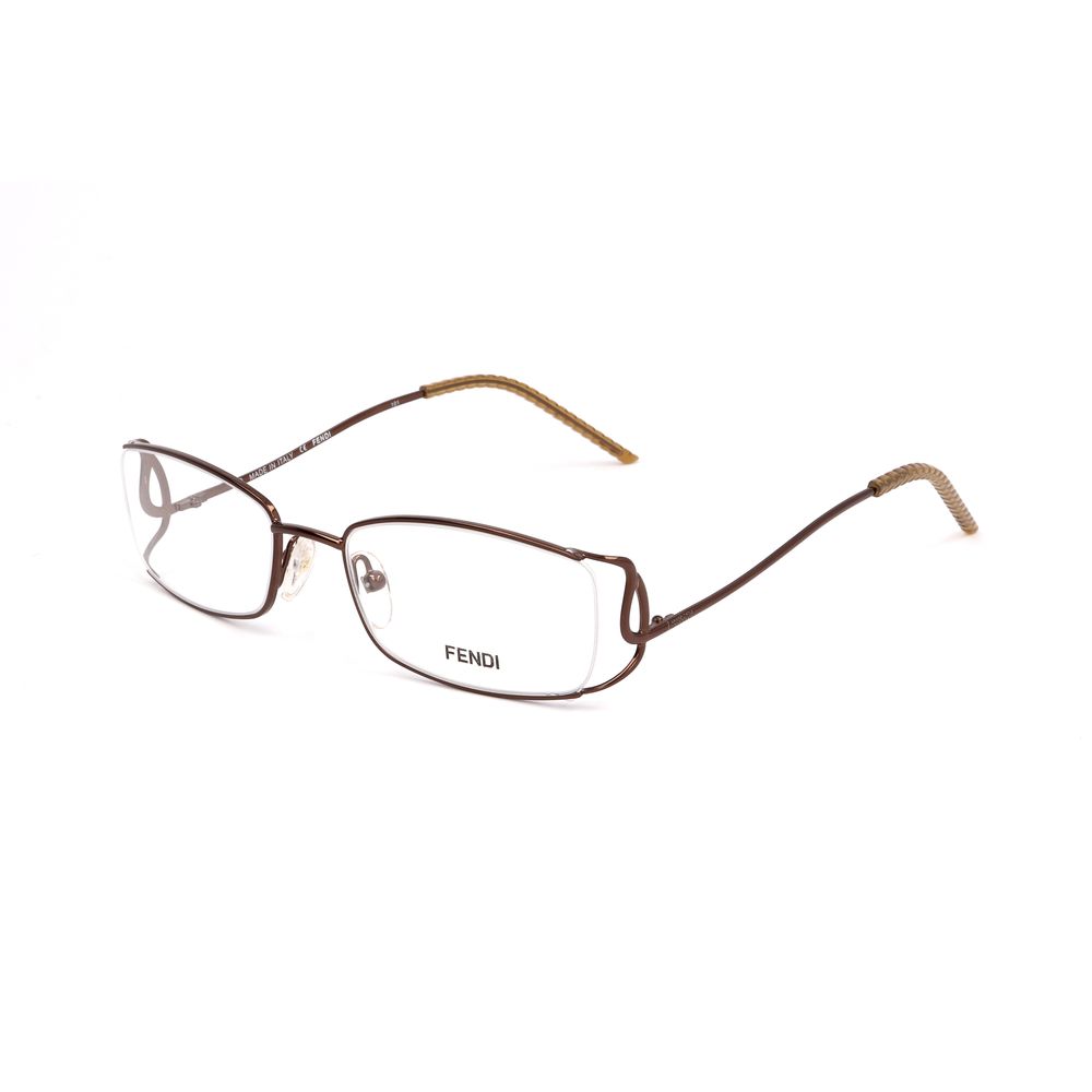 Fendi Brown Metal Frames