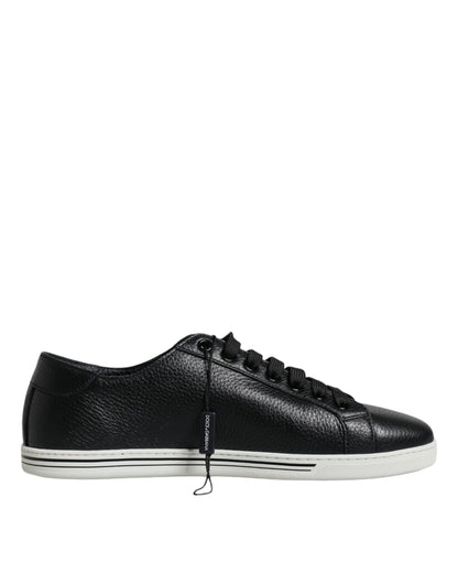 Dolce & Gabbana Black Low Top Men Saint Tropez Sneakers Shoes