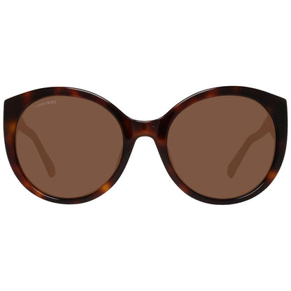 Swarovski Brown Plastic Sunglasses