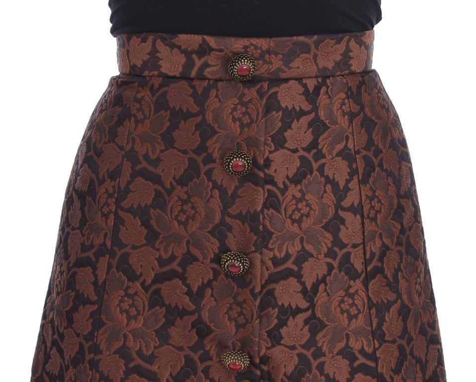 Dolce & Gabbana Elegant Brocade Bubble Skirt